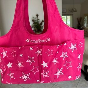 American Girl Doll tote bag.